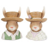 Casal Coelhos 20cm